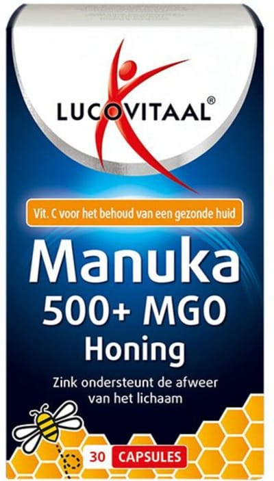 Lucovitaal Manuka Honing 500+ MGO Zink – 30 capsules