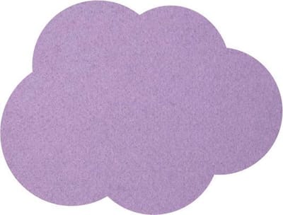 Wolk vilt onderzetters - Lila - 6 stuks - 10,5 x 8 cm - Tafeldecoratie - Glas onderzetter - Cadeau - Woondecoratie - Tafelbescherming - Onderzetters voor glazen - Keukenbenodigdheden - Woonaccessoires - Tafelaccessoires