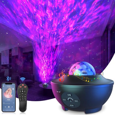 Sky Projector - 10 Effecten - Muziek Speaker - Bluetooth - Sterren Projector - Starry Projector Light - Sky Projector Kinderen - Galaxy Projector