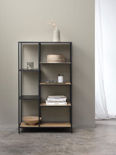 Open Kast Rechthoek - 7 Vakken - Geen Deuren - 70x35x146cm