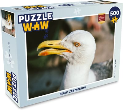 Puzzel Meeuw - Vogel - Legpuzzel - Puzzel 500 stukjes