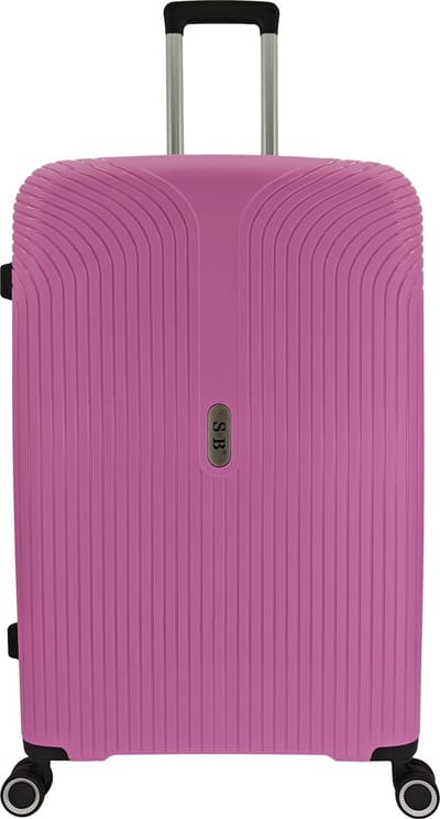 SB Travelbags Bagage koffer 75cm 4 dubbele wielen trolley - Roze - TSA slot