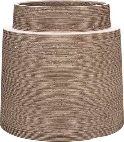 Baq - Plantenbak - Colorado - Ø 50 cm x H 48 cm - Chocolate Brown- Opening 34 cm