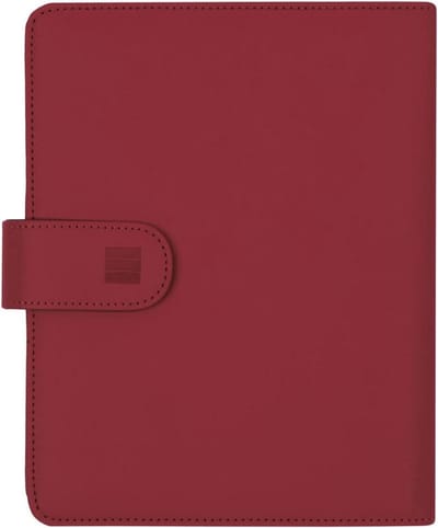 Dagplanner Ringband - Weekoverzicht Organizer - Persoonlijke Organisatie - 2 Jaar Plan - 16.5 x 21 cm - Bordeaux