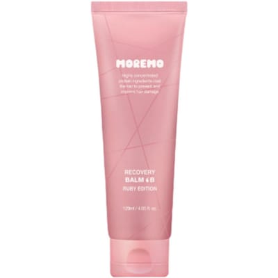 MOREMO Baume Récupération B Édition Rubis 120ml + 20ml x 2p Soin Capillaire Protéiné Sans Rinçage Baume pink