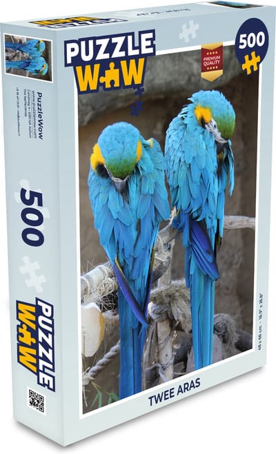 Puzzel Twee aras - Legpuzzel - Puzzel 500 stukjes
