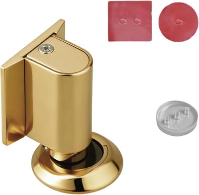 Deurhouder - Deurstop Vloer - Deur Stabiliseren - Zonder Boren - 22 mm opening - Helder Goud
