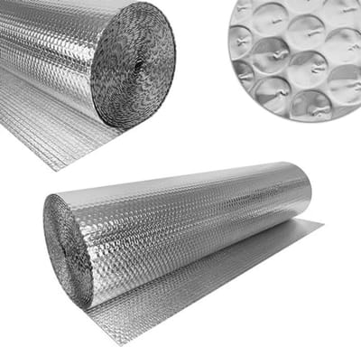 Reflecterende Isolatiefolie voor Radiator - 1x15m, 3-4mm Dikte, Aluminium Luchtkussenfolie voor Wandisolatie