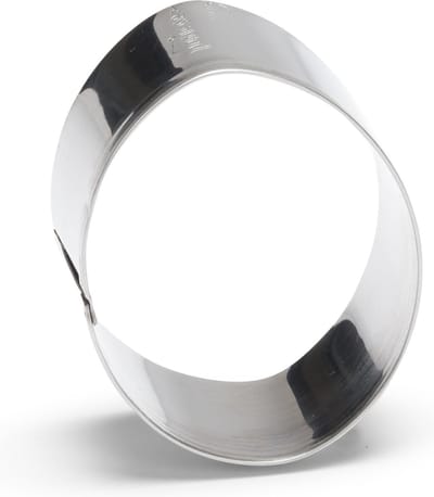uitsteekvorm Ei 6 cm RVS zilver