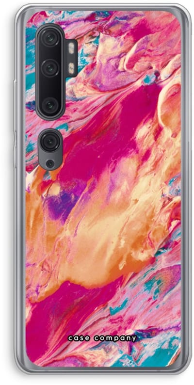 Case Company® - Hoesje geschikt voor Xiaomi Mi Note 10 hoesje - Pastel Echoes - Soft Cover Telefoonhoesje - Bescherming aan alle Kanten en Schermrand