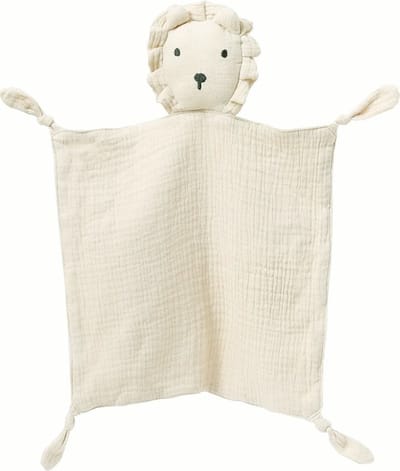Knuffeldoekje Leeuw - Crème - Katoen - Hydrofiel - Baby - Speendoekje - Tutdoekje