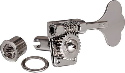 Gotoh GB-528/4L machine heads for bass guitar, 4x left, 1:26 ratio, lightweight resolite, nickel