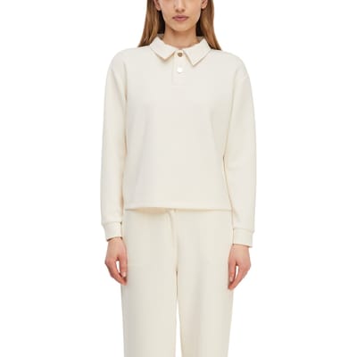 Comma Sweatshirts Offwhite Maat: 42 | Longsleeves Outlet | Dames | Wit