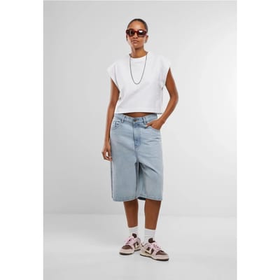 Urban Classics - Oversized Boxy Heavy Crop top - XXL - Wit