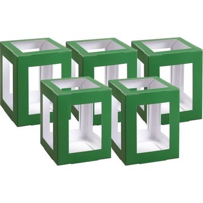 Lampionnen-uitgesneden stukken groen, 135 x 135 x 180 mm