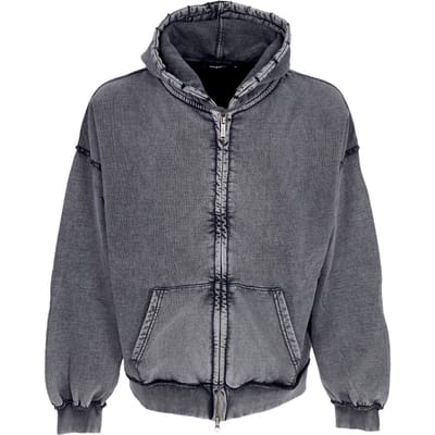 Hoodie Zip Men Koninkrijk Curve Zip Hoodie Faded Black