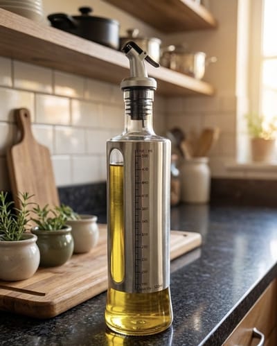 glazen olie fles - azijn fles - 500ml