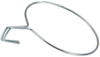 ZINC PLATED BLOEMEN POT HOLDER VOOR WIJDE BALCONY 18 CM, Zilver, 18x23.5x5 cm