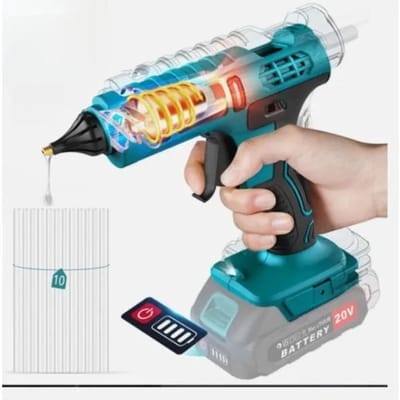 Draadloos Lijmpistool – 18V Hot Melt Glue Gun met 10 Lijmstokken