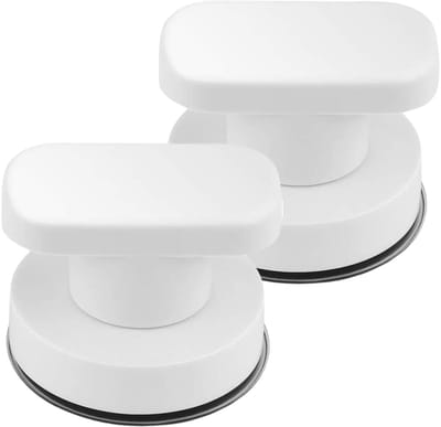 4 stuks - zuignap deurgrepen - Douche Handgreep met Zuignap Badkamer - Zuignapgreep - Deurgreep - Handgreep Met Zuignap - voor badkamer, kast, terras schuifdeuren - sterke vacuümzuiging - 62*50mm - Wit