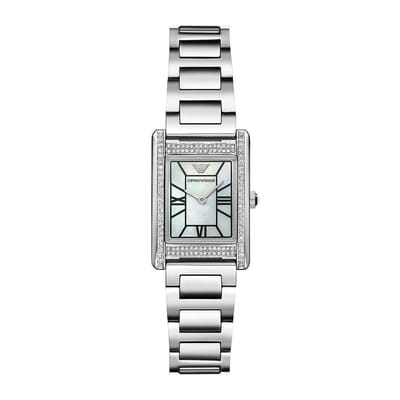 Emporio Armani Genni AR11625 Horloge - Staal - Zilverkleurig - Ø 22.5 mm