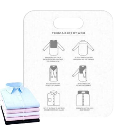 Vouwplank Kleding - Kleding Organizer Vouwen - Snel Kleding Vouwen - Gladde Constructie - 30 cm - Wit