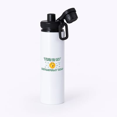 Hacebo® - This is my wednesday mug waterfles met draaidop zwart - iemand die houdt van koffie - kopje koffie - woensdag koffie - koffie liefhebbers - quote - verjaardagscadeau - cadeau - kado - gift - geschenk - water fles - 850ML