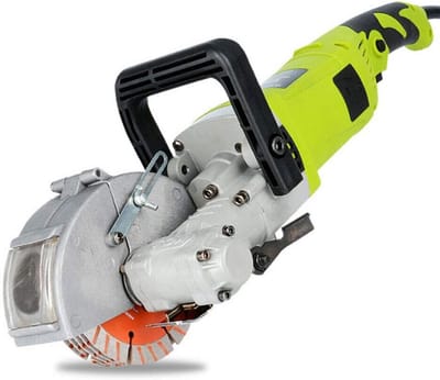 Elektrische Sleuffrees - Wandfreesmachine Groefmachine - Muur Sleuven Frezen - Krachtige 4000W Motor - 33mm Sleufdiepte - Groen