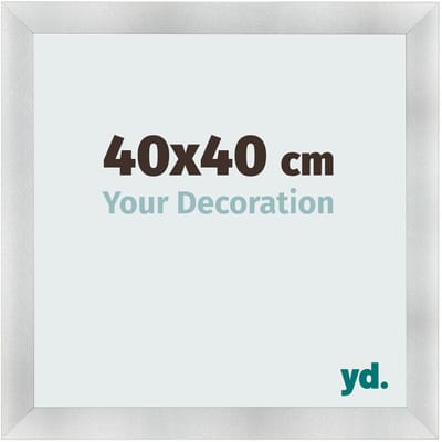 Your Decoration - Fotolijst 40x40 cm - MDF - Aluminium Geborsteld - Pisa