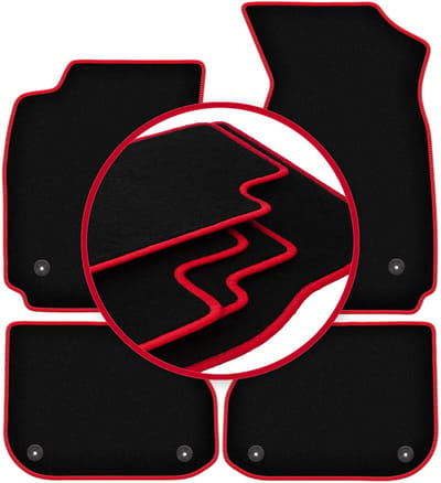 CARLUX-RED automatten voor: Audi A4 B5 FL sedan, stationwagen, avant (1999-2001)