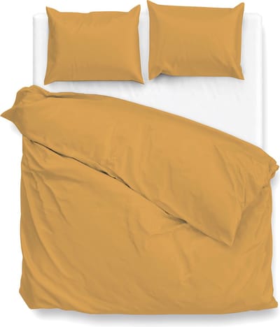ZoHome Satinado Dekbedovertrek - Tweepersoons - 200x200/220 cm - Ochre Gold