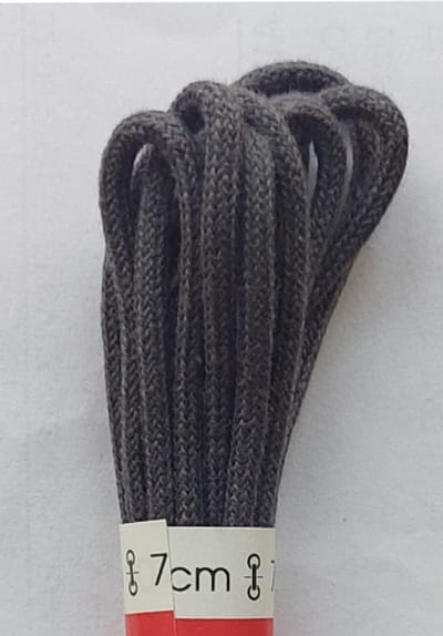 Ronilux Veter - Donker Grijs - Dun Rond - Lengte 90 cm - Dikte 2,5 mm - Schoenveter
