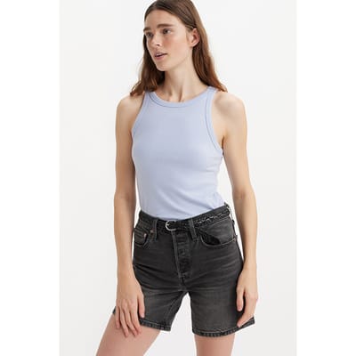 Levi's Dreamy Tank Top Blue Maat: XXS | Mouwloze Tops Outlet | Dames | Blauw