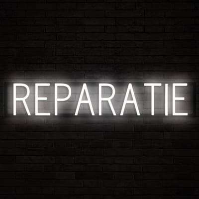 REPARATIE - Lichtreclame Neon LED bord verlicht | SpellBrite | 81,91 x 16 cm | 6 Dimstanden & 8 Lichtanimaties | Reclamebord neon verlichting