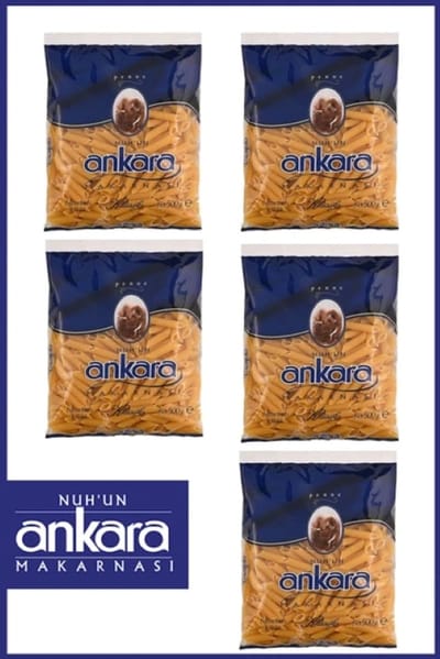 Nuh’un Ankara Penne Makarna 5x 500g – Premium Penne Pasta Voordeelpak van Durum Tarwe