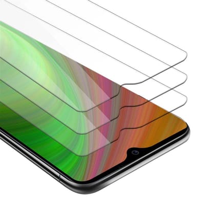 Cadorabo 3x Screenprotector geschikt voor LG K50S - Beschermende Pantser Film in KRISTALHELDER - Getemperd (Tempered) Display beschermend glas in 9H hardheid met 3D Touch