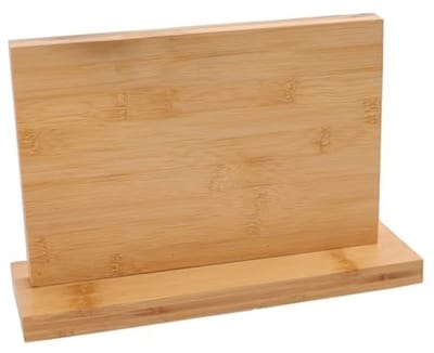 Dailygoods- Messenblok Magnetisch - Bamboe - Antislip - Ruimtebesparend - 300 x 100 x 205 mm - Sterke Magneetkracht - Messenhouder