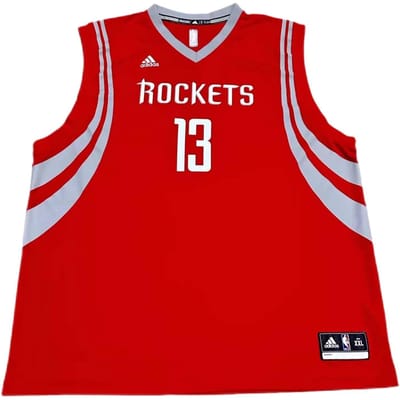 Adidas X NBA Samenwerking Harden Houston Rockets 13 Uit Pullover V-hals Letter Comfortabel Mouwloos Basketbalshirt 7818A-3RD-AEB2072 M gray