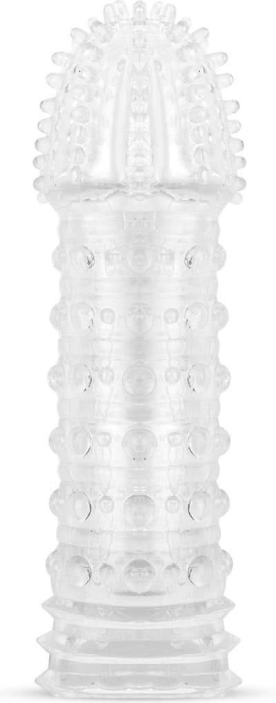 Genopte Penis Sleeve - Transparant