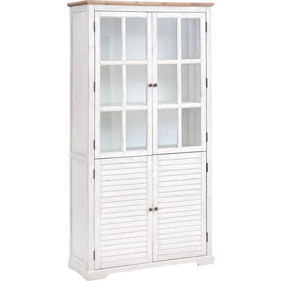 Eazy Living Vitrinekast 190 cm Deline Wit