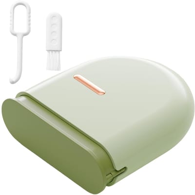 Opbergdoos - Opbergdoosje voor Beugel - Met Ventilatiegaatjes - Uitschuifbaar Slank Design - Incl. Verwijdertool en Borsteltje - Groen
