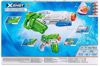 X-Shot Hydro Hurricane en 2x Stealth Soaker Combo Pack