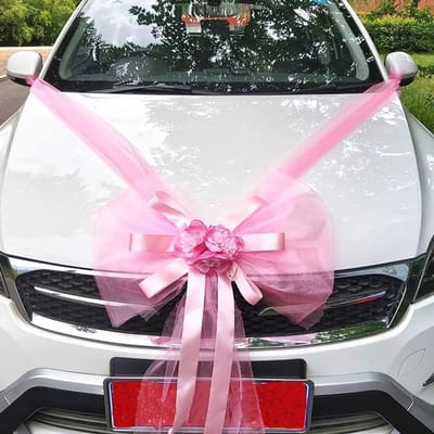 Allecto - Organza Autoversiering - Bruiloft Decoratie - Grote
