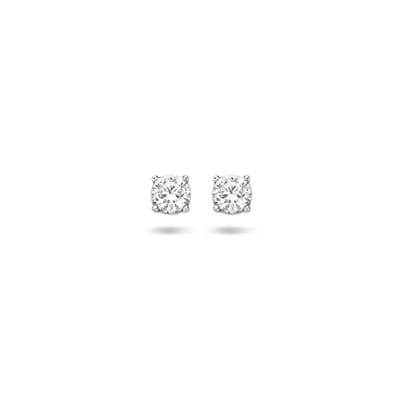 Glams oorknoppen zirkonia - 4 mm - Zilver