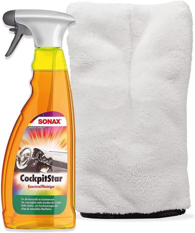 Binnenreinigingsset met microvezeldoek en precisiewasglove