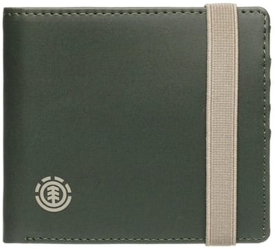 Element Icon Strap Bifold Portemonnee Groen Man