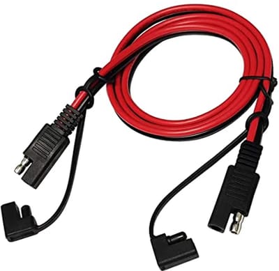 SAE Aansluitkabel 3m - 2-polig, 14 AWG met Stofkap
