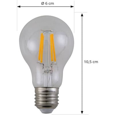 Arcchio LED filament lamp, E27 7,2W, 3000K, helder, 1521 lm