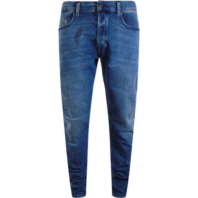 Diesel Tepphar-x Brown Badge Blauwe Denim Broek