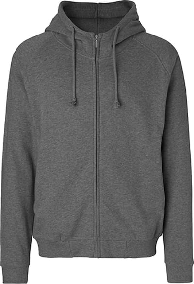 Neutral Unisex Hoodie With Hidden Zip NE63401 - Dark Heather - XS